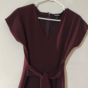 Express Burgundy Jumpsuit